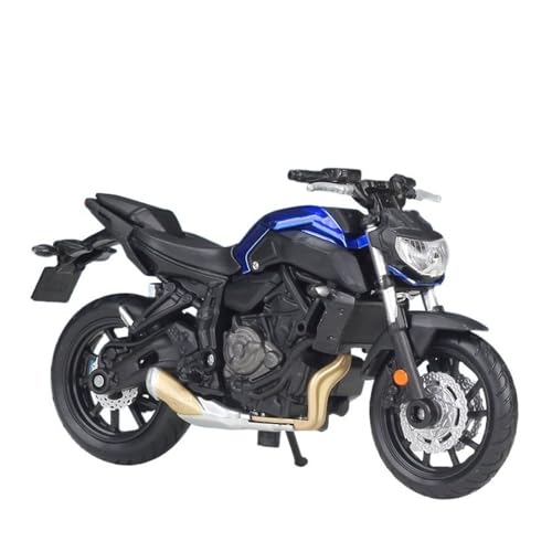 HUIPENPP Schreibtischdekoration Motorradmodell Aus Legiertem Metall Für Yamaha MT-07 2018, Maßstab 1:18 Sammlungsdisplay von HUIPENPP