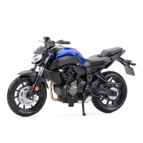 HUIPENPP Schreibtischdekoration Statisches DieCast-Motorradmodell 1:18 Für Yamaha MT07 2018 Sammlungsdisplay von HUIPENPP