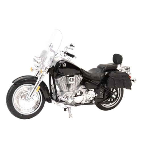 HUIPENPP Schreibtischdekoration Statisches DieCast-Motorradmodell 1:18 Für Yamaha Road Star Silverado Sammlungsdisplay von HUIPENPP