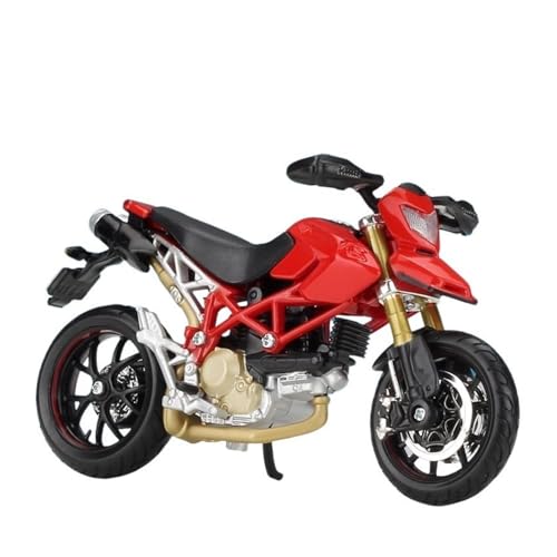 HUIPENPP Zur Schreibtischdekoration Legierungs-Motorradmodell Im Maßstab 1:18 Für Hypermotard Sammlungsanzeige(Red) von HUIPENPP