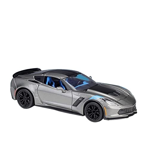 Legierung Auto Modell, Geformtes Metallmodell 1:24 Für Corvette Grand Dekoration(Titanium) von HUIPENPP