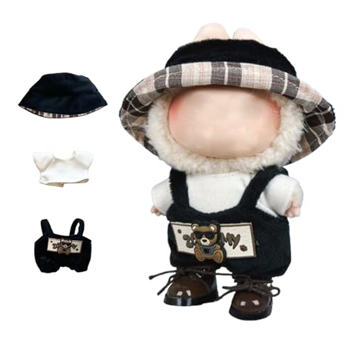 Labubu für Bekleidungsset, Labubu für Accessoires, schickes Stil-Set (braunes Set) von HUIYELOVE