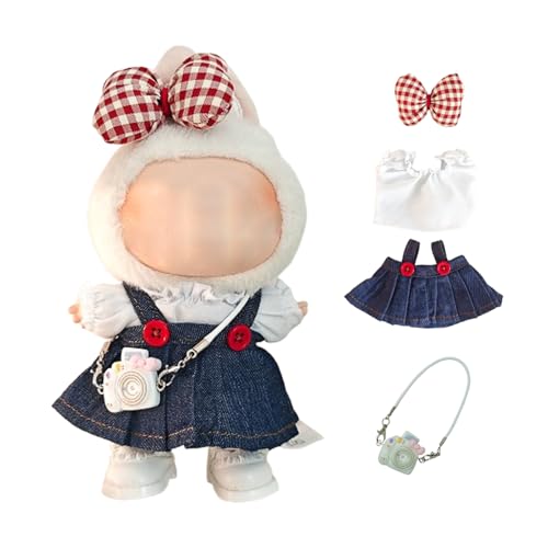 Labubu für Bekleidungsset, labubu für Accessoires, schickes Stil-Set (Jeansblau) von HUIYELOVE