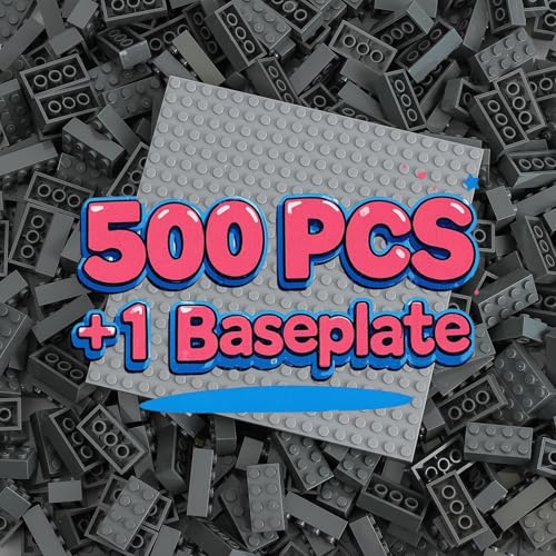 500 Bricks 2x4 Classic Bricks, Compatible with Lego top Brands, MOC Enthusiasts, Colours: Dark Grey 500 Bricks 2x4 Classic Bricks, Compatible with Lego top Brands, MOC Enthusiasts, Colours: Dark Grey von HUIZDQ