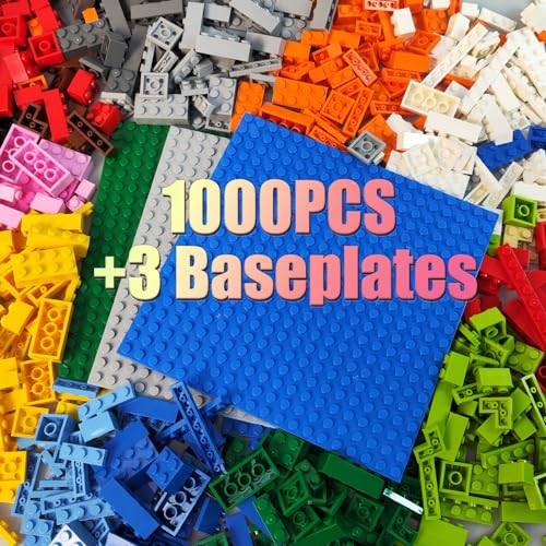 HUIZDQ 1000 Stück Bauklötze, Klassische stapelbare Grundplatten, 3 6,3" x 6,3" Blaue, graue und grüne Grundplatten, kompatibel mit Allen großen Marken HUIZDQ 1000 Stück Bauklötze, Klassische stapelbare Grundplatten, 3 6,3" x 6,3" Blaue, graue und grüne Grundplatten, kompatibel mit Allen großen Marken von HUIZDQ