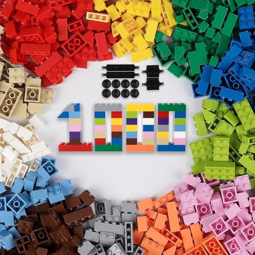 HUIZDQ 1000 Stücke Classic Bausteine Set, Geeignet für Jungen und Mädchen ab 6 Jahren, Kompatibel mit Allen Wichtigen Marken HUIZDQ 1000 Stücke Classic Bausteine Set, Geeignet für Jungen und Mädchen ab 6 Jahren, Kompatibel mit Allen Wichtigen Marken von HUIZDQ