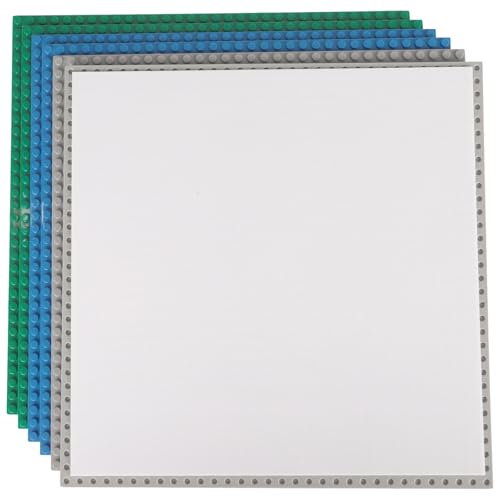 HUIZDQ 6 Platte Set Bauplatte kompatibel mit den meisten Marken, Peel und Stick Basisplatte für Tischplatte, Wand von HUIZDQ