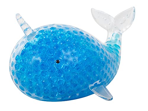 Antistress-Squishy - Gel-Squeeze - Delphin - Bälle - Anti- Stress Spielzeug - Stärkt die sensorischen und motorischen Fähigkeiten der Hand - Farbe: Blau von HUKITECH