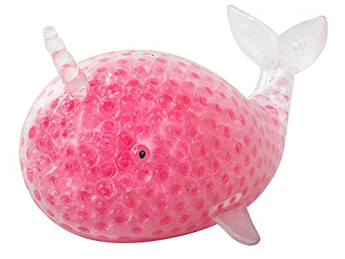 Antistress-Squishy - Gel-Squeeze - Delphin - Bälle - Anti- Stress Spielzeug - Stärkt die sensorischen und motorischen Fähigkeiten der Hand - Farbe: Pink von HUKITECH