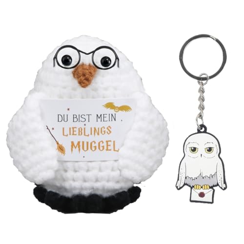 HUKUMA Positive Geschenke Eule Kuscheltier + Schlüsselanhänger Kinder,Gehäkeltes Emotional Support Geschenk,Pocket Hug Positive Owl,Personalisierte Geschenke,Geburtstagsgeschenk für Freundin HUKUMA Positive Geschenke Eule Kuscheltier + Schlüsselanhänger Kinder,Gehäkeltes Emotional Support Geschenk,Pocket Hug Positive Owl,Personalisierte Geschenke,Geburtstagsgeschenk für Freundin von HUKUMA