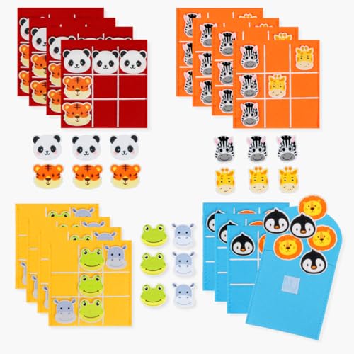 HUKUMA Tic Tac Toe Spiel, 16 Stück Tic Tac Mini, Mitgebsel Kindergeburtstag, Bunt Filz Tik Tak Toe Spiel, Kindergeburtstag Gastgeschenke für Give Aways Party, Pinata Füllung Kleine Geschenke HUKUMA Tic Tac Toe Spiel, 16 Stück Tic Tac Mini, Mitgebsel Kindergeburtstag, Bunt Filz Tik Tak Toe Spiel, Kindergeburtstag Gastgeschenke für Give Aways Party, Pinata Füllung Kleine Geschenke von HUKUMA
