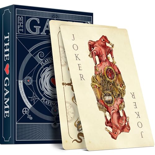 Hungry Minds The Game Spielkarten für Erwachsene, Vintage Kartenspiel, Deck mit 54 klassischen Spielkarten, Casino Poker Standard Decks, Fancy Throwing History Play Professional Collectible Cards Hungry Minds The Game Spielkarten für Erwachsene, Vintage Kartenspiel, Deck mit 54 klassischen Spielkarten, Casino Poker Standard Decks, Fancy Throwing History Play Professional Collectible Cards von HUNGRY MINDS