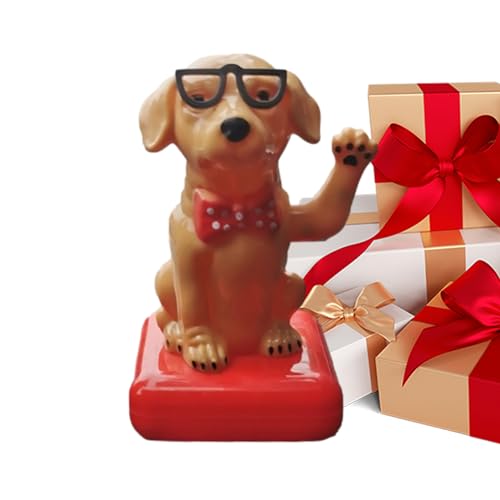 Solarbetriebener Tanzender Hund - Solarenergie-Schaukelspielzeug,Tanzendes Hundespielzeug zur Linderung von Müdigkeit beim Fahren. Geschenk für Familie, Freunde und Kollegen Hunya von HUNYA
