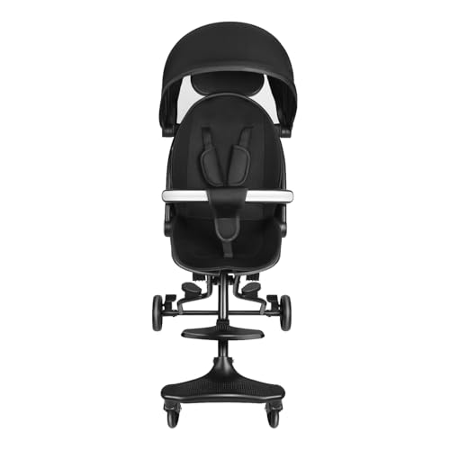 Dreirad für Kinder, mitwachsend, mit umkehrbarem Sitz, Dreirad, Kinderfahrrad, neigbare Rückenlehne, geräuscharme Räder und Sonnenblende, faltbar, abnehmbar, Kinderwagen, 30 x 55 x 86,5 cm, Schwarz Dreirad für Kinder, mitwachsend, mit umkehrbarem Sitz, Dreirad, Kinderfahrrad, neigbare Rückenlehne, geräuscharme Räder und Sonnenblende, faltbar, abnehmbar, Kinderwagen, 30 x 55 x 86,5 cm, Schwarz von HUOLE
