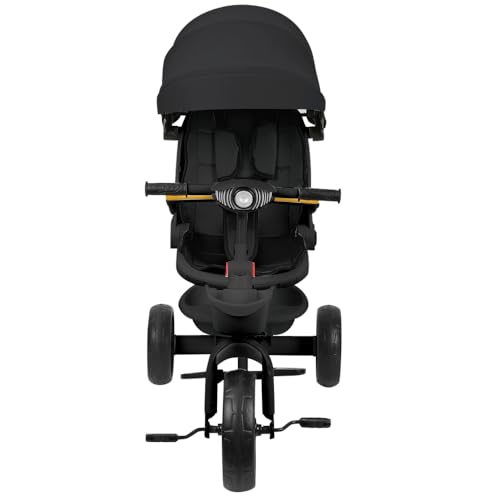Dreirad für Kinder, mitwachsend, mit umkehrbarem Sitz, Dreirad, Kinderfahrrad, neigbare Rückenlehne, leise Rollen und Sonnenblende, faltbar, abnehmbar, Kinderwagen, Dreirad, mit Pedal, 100 x 75 x 50 Dreirad für Kinder, mitwachsend, mit umkehrbarem Sitz, Dreirad, Kinderfahrrad, neigbare Rückenlehne, leise Rollen und Sonnenblende, faltbar, abnehmbar, Kinderwagen, Dreirad, mit Pedal, 100 x 75 x 50 von HUOLE