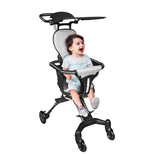 Dreirad für Kinder mit Stauraum, Sonnenblende, Dreirad Explorer 4-in-1 – Dreirad, faltbar und skalierbar, als Laufrad für Kleinkinder von 10 Monaten bis 5 Jahren, 30 x 55 x 86,5 cm, Grau + Schwarz Dreirad für Kinder mit Stauraum, Sonnenblende, Dreirad Explorer 4-in-1 – Dreirad, faltbar und skalierbar, als Laufrad für Kleinkinder von 10 Monaten bis 5 Jahren, 30 x 55 x 86,5 cm, Grau + Schwarz von HUOLE
