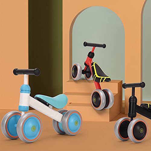 Kinder Laufrad Lauffahrrad Balance Bike ab 1 Jahr Baby Rutschrad mit TPU-Rädern Keine Schrauben Geschenke für Jungen/Mädchen Kleinkind Spielzeug-50 * 18 * 38cm-blau von HUOLE