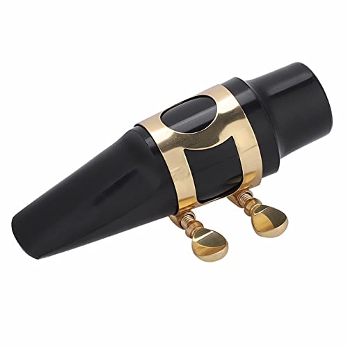 HURRISE Alt -Saxophon -Mundstück, Tenorsaxophon Mundstück Sopran Saxophon mit Kappe Metallschnallen Pads Musikinstrumente Zum Alt Ersatz von HURRISE