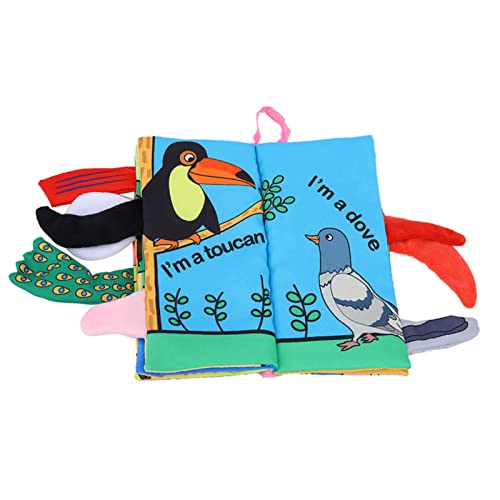 HURRISE Crinkle Bücher für Babys, Waschbare Softtücher Bücher Badbücher Unzerstörbarer Babybuch Sensorisches Spielzeug Frühschullernspielzeug für Neugeborene Babys Säuglinge Kleinkinder (Birdtail HURRISE Crinkle Bücher für Babys, Waschbare Softtücher Bücher Badbücher Unzerstörbarer Babybuch Sensorisches Spielzeug Frühschullernspielzeug für Neugeborene Babys Säuglinge Kleinkinder (Birdtail von HURRISE