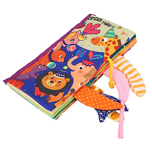 HURRISE Crinkle Bücher für Babys, Waschbare Softtücher Bücher Badbücher Unzerstörbarer Babybuch Sensorisches Spielzeug Frühschullernspielzeug für Neugeborene Babys Säuglinge Kleinkinder von HURRISE