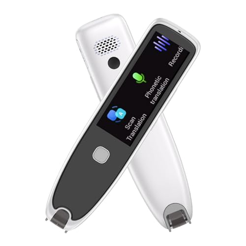 Scan-Übersetzungsstift, OCR-Digital-Übersetzungsstift-Scanner, Lernübersetzer, Mehrsprachiger Wörterbuch-Lesestift, 4G-Speicherkapazität, Weiß von HURRISE