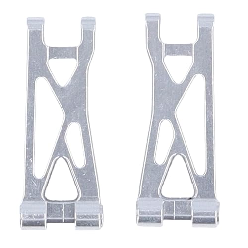 HUSHUI 2Pcs RC Auto Schwinge Hochfesten Legierung Hinten Unten Querlenker für 1/24 RC Auto Upgrade Teile (Silber) von HUSHUI