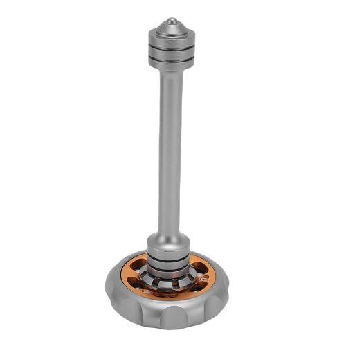 HUSHUI Aluminiumlegierung Fingerspitzen -Gyroskop, Spielzeug für Ressrad -Stressabbau, Leichtes und Robustes Dekompressionsspielzeug für Büro, Schule, Zuhause (Graues Gold) von HUSHUI