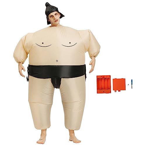 HUSHUI Aufblasbare Wrestler-Anzüge, Cosplay-Kostüm-Outfit, Wasserdichtes, Wiederverwendbares, Lustiges, Aufblasbares Sumo-Wrestler-Kostüm Auftritte (Erwachsene) von HUSHUI
