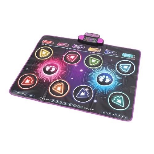 HUSHUI Elektronische Tanzmatte, Kindermusik -Tanzmatte, Eingebaute Musik Dual Player Interactive Dance Game Pad für den Heimgebrauch von HUSHUI