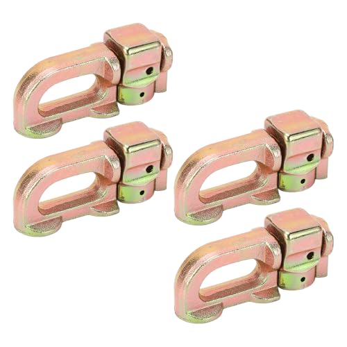 HUSHUI L-Gleis-Doppelklebe-Versteck Ung, Doppelst Rifts Tahl für L-Schienen Schiene, mit Einfacher Installation für LKW-Bett-Anhänger Cargo Control Pickup RV ATV (Goldbronze) von HUSHUI