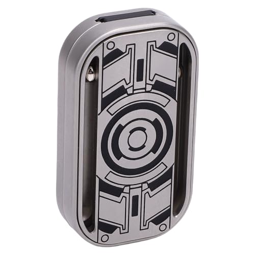 HUSHUI Metall-Push-Card-Spielzeug-Dekompression-Stress-Relief-Schieber Egler Edelstahl Kugeln Gravierte Muster für Warnende Meditation von HUSHUI