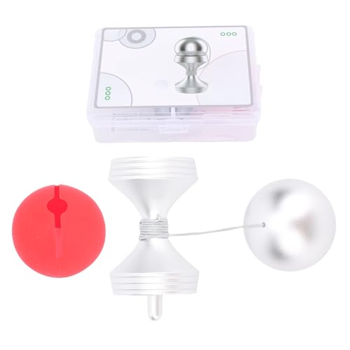 HUSHUI Metall -Schreibtischspielzeug, Spannungsbekämpfung Rotierendes Gyroskop, Premium -Zappelspinner für das Büro, Leicht zu Tragen, die Produktivität Verbessert (Silber) von HUSHUI