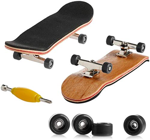 HUSHUI Mini Griffbrett, professionelle Finger Skateboard Ahorn Holz DIY Montage Skate Boarding Spielzeug Kinder, Fingerspielzeug Skateboard HUSHUI Mini Griffbrett, professionelle Finger Skateboard Ahorn Holz DIY Montage Skate Boarding Spielzeug Kinder, Fingerspielzeug Skateboard von HUSHUI
