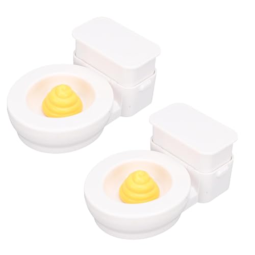 HUSHUI Miniatur-Toilettenspielzeug, Luftdruck Toilettenspielzeug-Spoof-Model-Witz-Zeug für Mädchen, Pop-up-Hocker, Lustige Requisite für Entspannende Momente, und Tragbar, von HUSHUI
