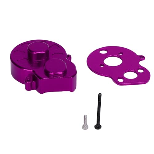 HUSHUI RC Aluminiumgetriebegehäuse, CNC -bearbeitete Aluminiumlegierung Getriebekoffer für Losi B T 1/24 RC -Auto (Lila) von HUSHUI