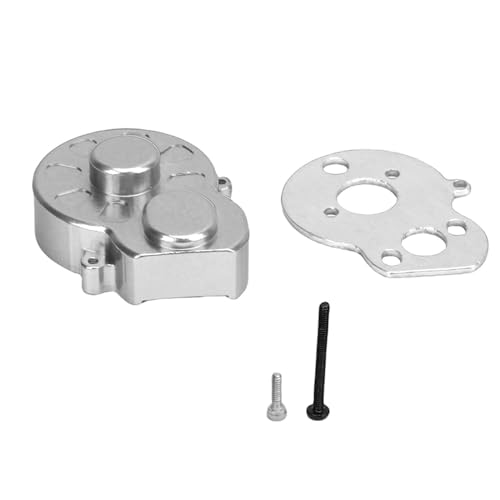 HUSHUI RC Aluminiumgetriebegehäuse, CNC -bearbeitete Aluminiumlegierung Getriebekoffer für Losi B T 1/24 RC -Auto (Silber) von HUSHUI