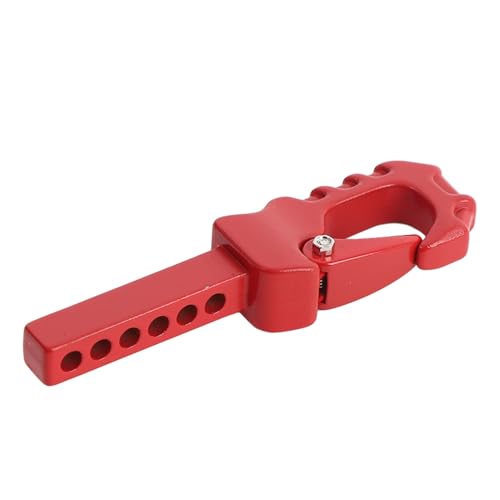 HUSHUI RC -Anhängerhaken Easy Control RC Crawler Anhängerkupplung Schlepphaken für 4101 4102 4082 1/10 1/8 RC Crawler (Rot) von HUSHUI