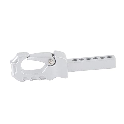 HUSHUI RC -Anhängerhaken Easy Control RC Crawler Anhängerkupplung Schlepphaken für 4101 4102 4082 1/10 1/8 RC Crawler (Silber) von HUSHUI
