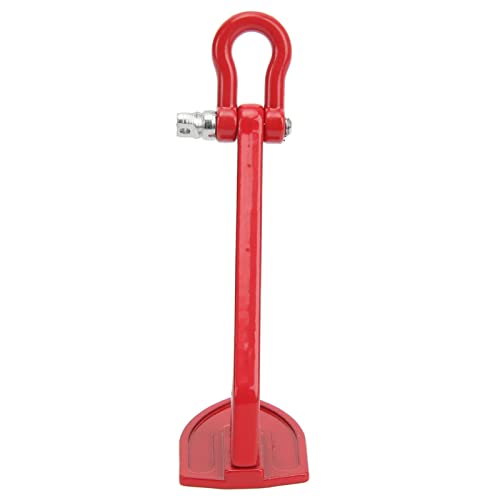 HUSHUI RC Autozubehör, RC Metall Winde, Aluminium Legierung Auto Anhänger Abschlepp Schnalle Set für 1/10 RC Kletterwagen, Dekoriertes Werkzeug Kann an der Vorderen/hinteren (Rot) von HUSHUI