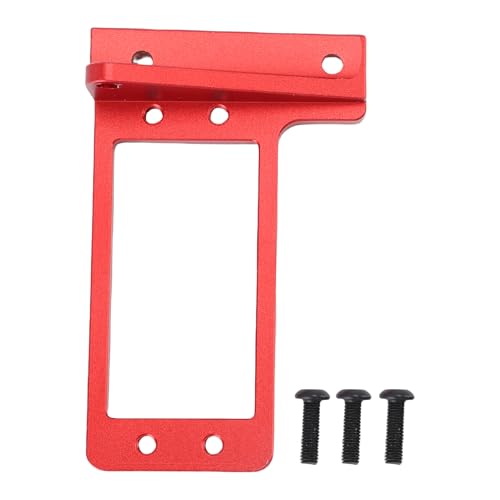 HUSHUI RC Car Heck -Servo -Sitzplatz Ersatz für VP Capra F9 Portalachse 1/10 Aluminiumlegierung RC Car Servo Mount Bracket (Rot) von HUSHUI