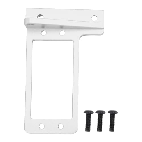 HUSHUI RC Car Heck -Servo -Sitzplatz Ersatz für VP Capra F9 Portalachse 1/10 Aluminiumlegierung RC Car Servo Mount Bracket (Silber) von HUSHUI