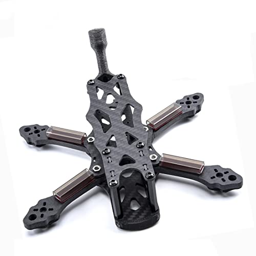 For APEX FPV Mini 3 Zoll 150 mm 150/4 Zoll 195 mm 195 Carbonrahmen-Kit mit 4 mm dicken Armen for APEX FPV Racing Drone Quadcopter (Color : 3inch 150mm Frame) von HUTIANSN