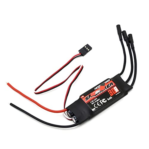 For Hobbywing for Skywalker 40A 50A 60A 80A 15A 20A 30A ESC Drehzahlregler mit UBEC for RC Flugzeuge Hubschrauber (Color : Skywalker 30A) von HUTIANSN