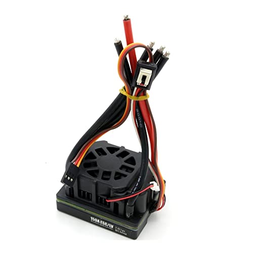 For Mitoot 80A 150A Zwei-Wege Brushless ESC Elektrischer Geschwindigkeitsregler 2-6S mit BEC Wasserdichter ESC for 1/8 1/10 RC Truck Off-Road Car (Color : 150A 2-6S) von HUTIANSN