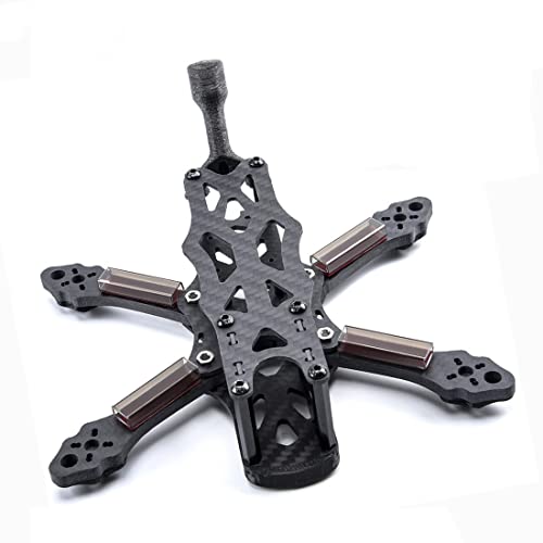 HUTIANSN for APEX FPV Mini 3 Zoll 150 mm 150/4 Zoll 195 mm 195 Carbonrahmen-Kit mit 4 mm dicken Armen for APEX FPV Racing Drone Quadcopter (Color : 4inch 190mm Frame) von HUTIANSN