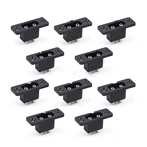 HUTIANSN for Amass XT90E-M Batterieanschluss XT90E Stecker vergoldet XT90 / XT90S Buchse DIY Verbindungsteil for RC Flugzeugdrohne (Color : 10PCS XT90E-M) von HUTIANSN