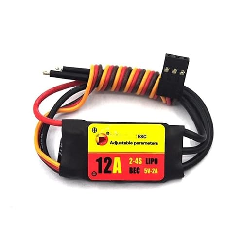 HUTIANSN for ZMR 12A 20A 30A 40A 60A 80A 100A Bidirektional Einstellbarer bürstenloser ESC + Programmkarte for RC Car Pneumatic Underwater Propeller (Color : 12A Dual) von HUTIANSN