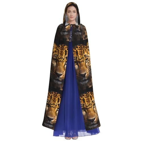 HUTOOLEE Der tiefäugige Leoparden-Kapuzenumhang für Halloween, Cosplay, Abschlussball, Party, Comic-Con für Erwachsene, Party-Dekoration, Umhang, schöner Grafikdruck HUTOOLEE Der tiefäugige Leoparden-Kapuzenumhang für Halloween, Cosplay, Abschlussball, Party, Comic-Con für Erwachsene, Party-Dekoration, Umhang, schöner Grafikdruck von HUTOOLEE