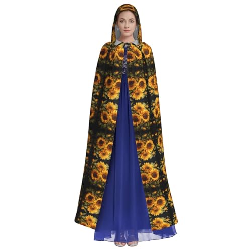 HUTOOLEE Mit der gelben Sonnenblume Kapuzenumhang Halloween Cosplay Abschlussball Party Comic Con Erwachsene Party Dekoration Umhang schöner Grafikdruck HUTOOLEE Mit der gelben Sonnenblume Kapuzenumhang Halloween Cosplay Abschlussball Party Comic Con Erwachsene Party Dekoration Umhang schöner Grafikdruck von HUTOOLEE