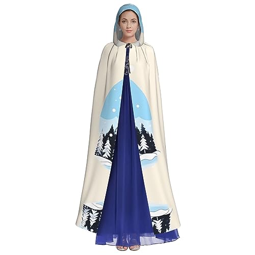 HUTOOLEE Schneebedeckte Berge Kapuzenumhang Halloween Cosplay Abschlussball Party Comic Con Erwachsene Party Dekoration Umhang Schöner Grafikdruck HUTOOLEE Schneebedeckte Berge Kapuzenumhang Halloween Cosplay Abschlussball Party Comic Con Erwachsene Party Dekoration Umhang Schöner Grafikdruck von HUTOOLEE